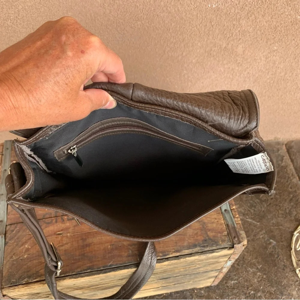 Cartago Leather Crossbody Messenger Bag